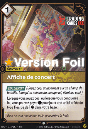 Riftbound - Affiche de concert : Foil C RAD-116/167 FR