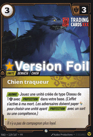 Riftbound - Chien traqueur : Foil C RAD-119/167 FR