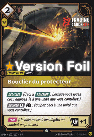 Riftbound - Bouclier du protecteur : Foil C RAD-123/167 FR