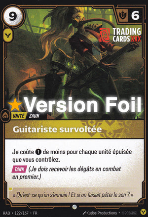 Riftbound - Guitariste survoltée : Foil C RAD-122/167 FR
