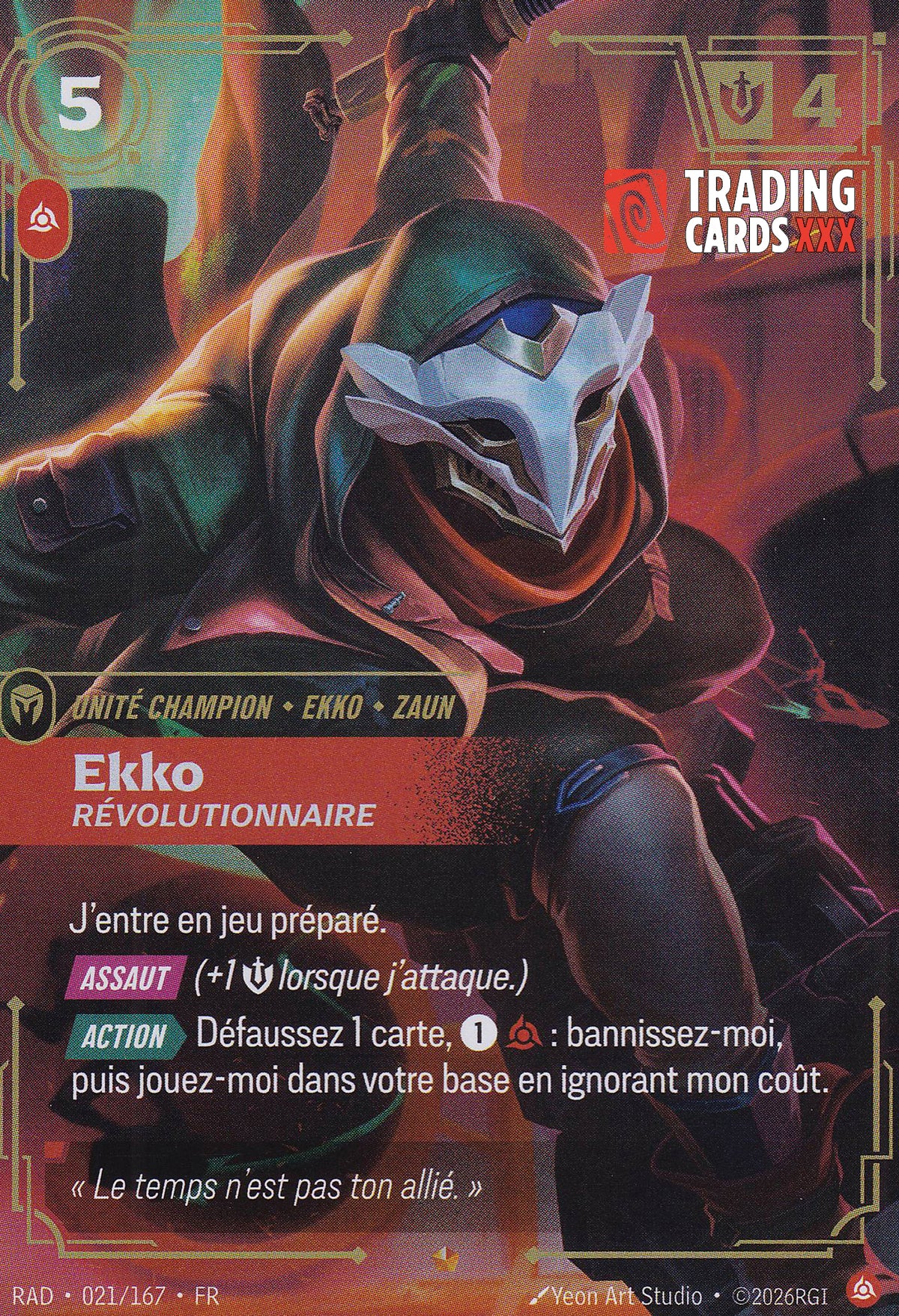 Riftbound - Ekko, Révolutionnaire : EPIC RAD-021/167 FR