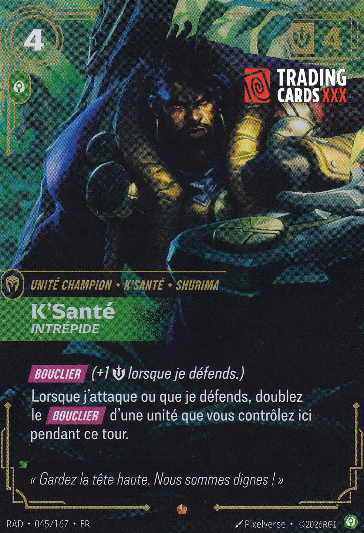 Riftbound - K'Santé, Intrépide : EPIC RAD-045/167 FR