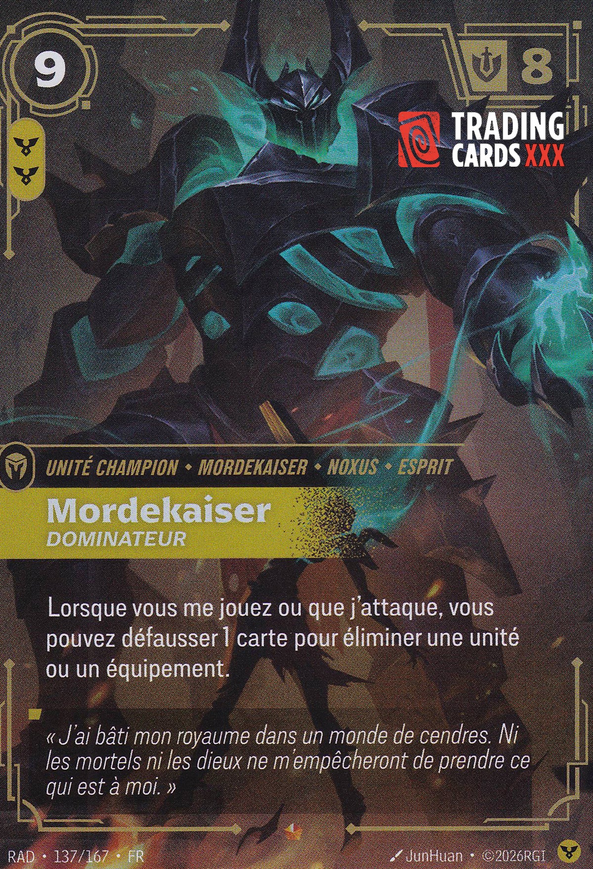 Riftbound - Mordekaiser, Dominateur : EPIC RAD-137/167 FR