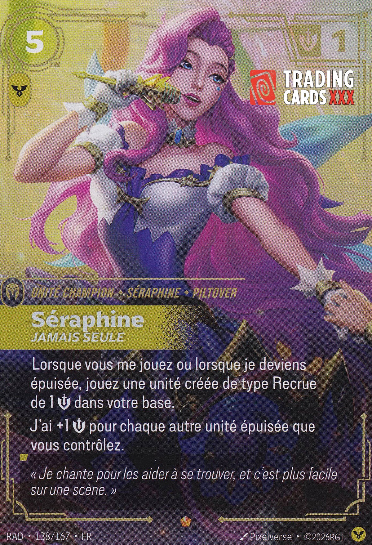 Riftbound - Séraphine, Jamais seule : EPIC RAD-138/167 FR