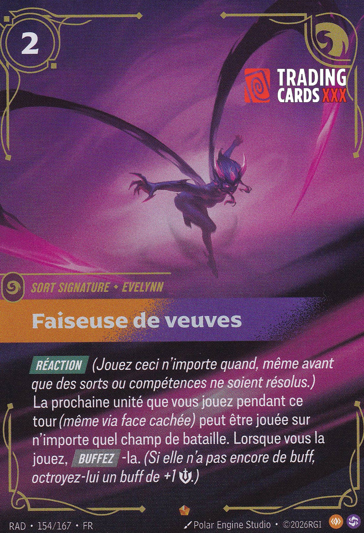 Riftbound - Evelynn, Faiseuse de veuves : EPIC RAD-154/167 FR