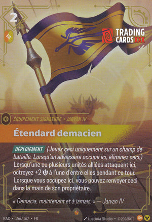Riftbound - Jarvan IV, Étendard demacien : EPIC RAD-156/167 FR