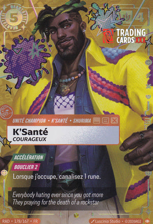 Riftbound - K'Santé, Courageux : Ovn SH RAD-178/167 FR