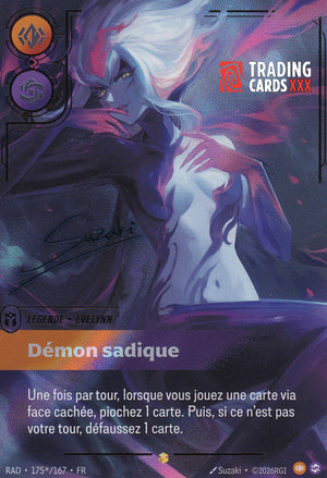 Riftbound - Evelynn, Démon sadique : Sign SH RAD-175*/167 FR