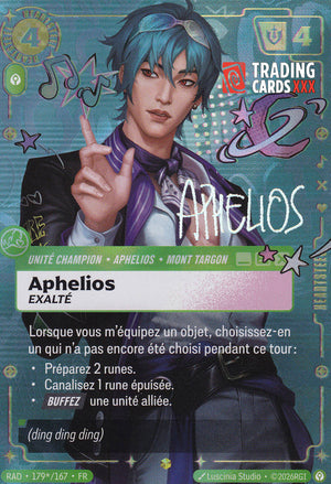 Riftbound - Aphelios, Exalté «HEARTSTEEL» : Sign SH RAD-179*/167 FR