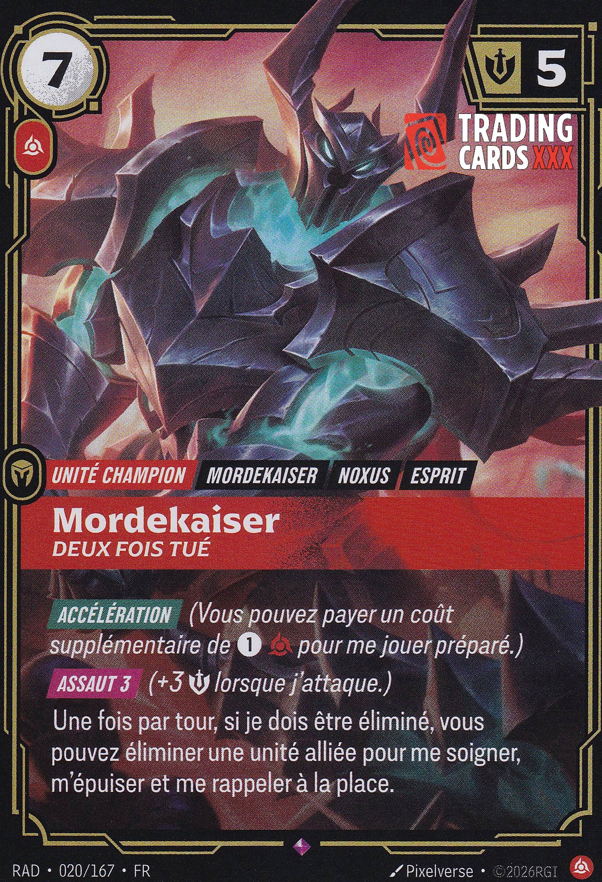 Riftbound - Mordekaiser, Deux fois tué : R RAD-020/167 FR