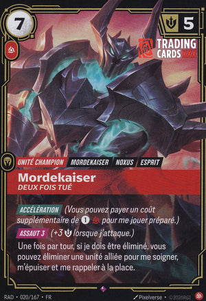 Riftbound - Mordekaiser, Deux fois tué : R RAD-020/167 FR