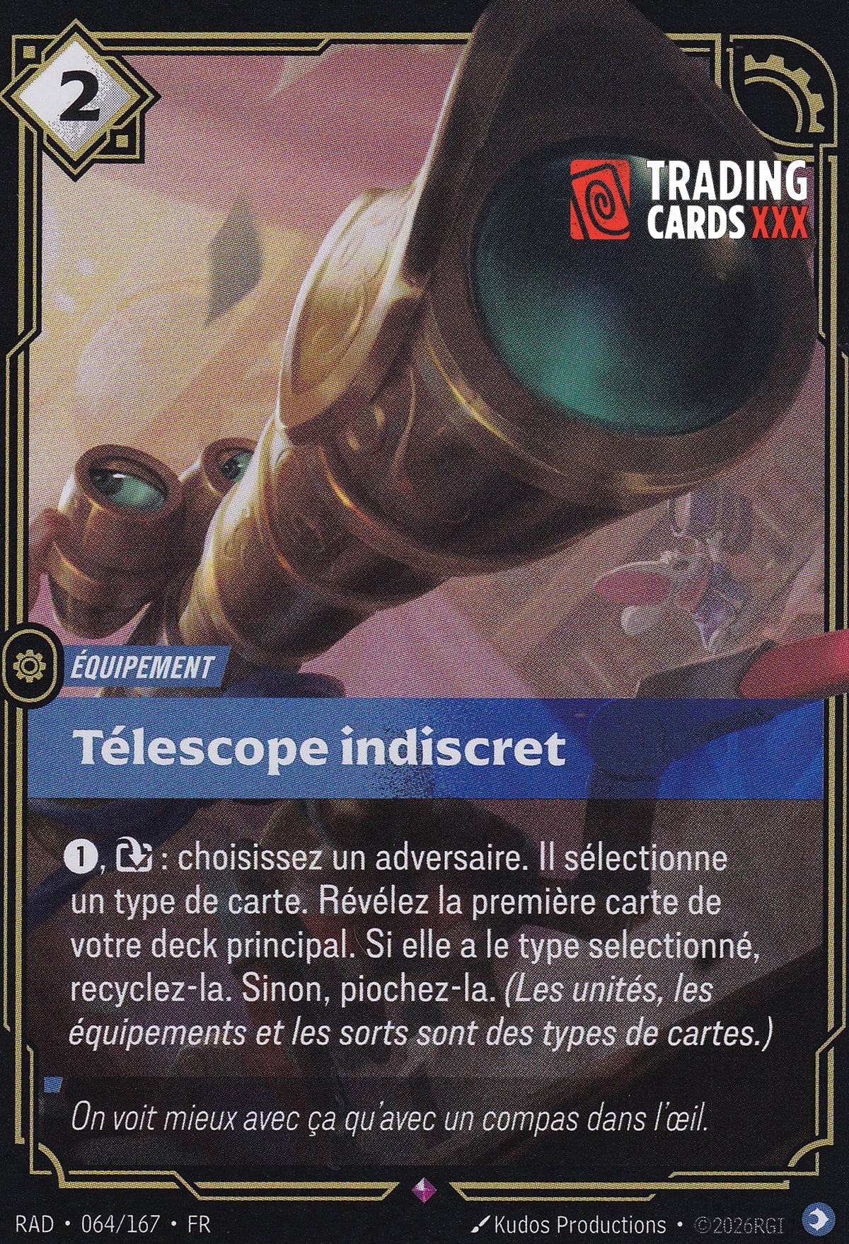 Riftbound - Télescope indiscret : R RAD-064/167 FR