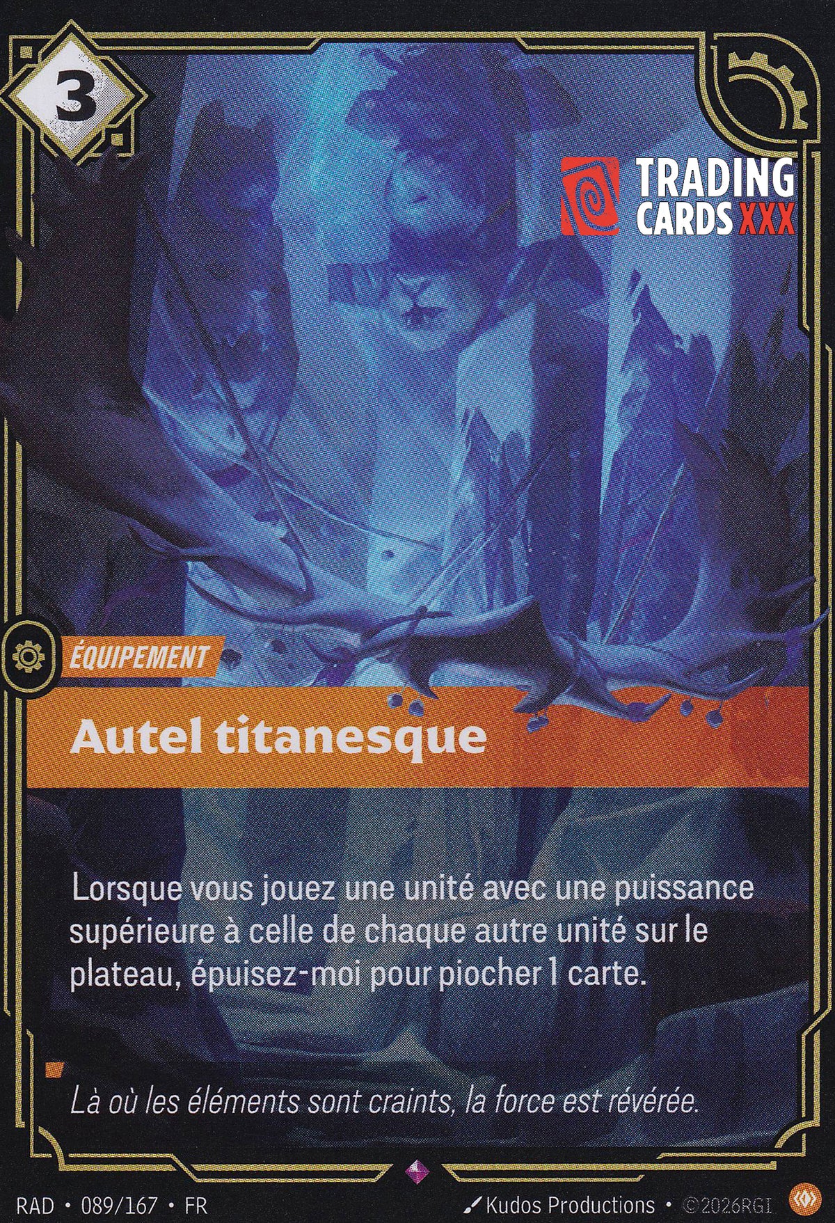 Riftbound - Autel titanesque : R RAD-089/167 FR