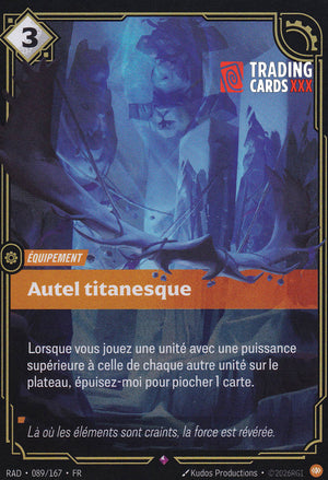 Riftbound - Autel titanesque : R RAD-089/167 FR