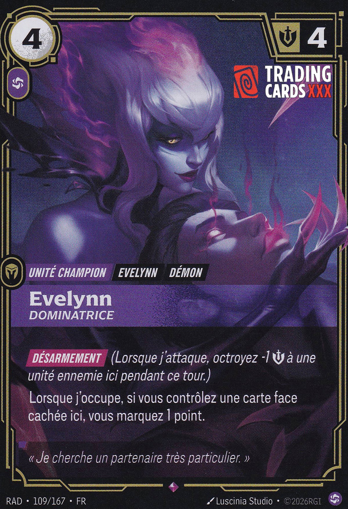 Riftbound - Evelynn, Dominatrice : R RAD-109/167 FR