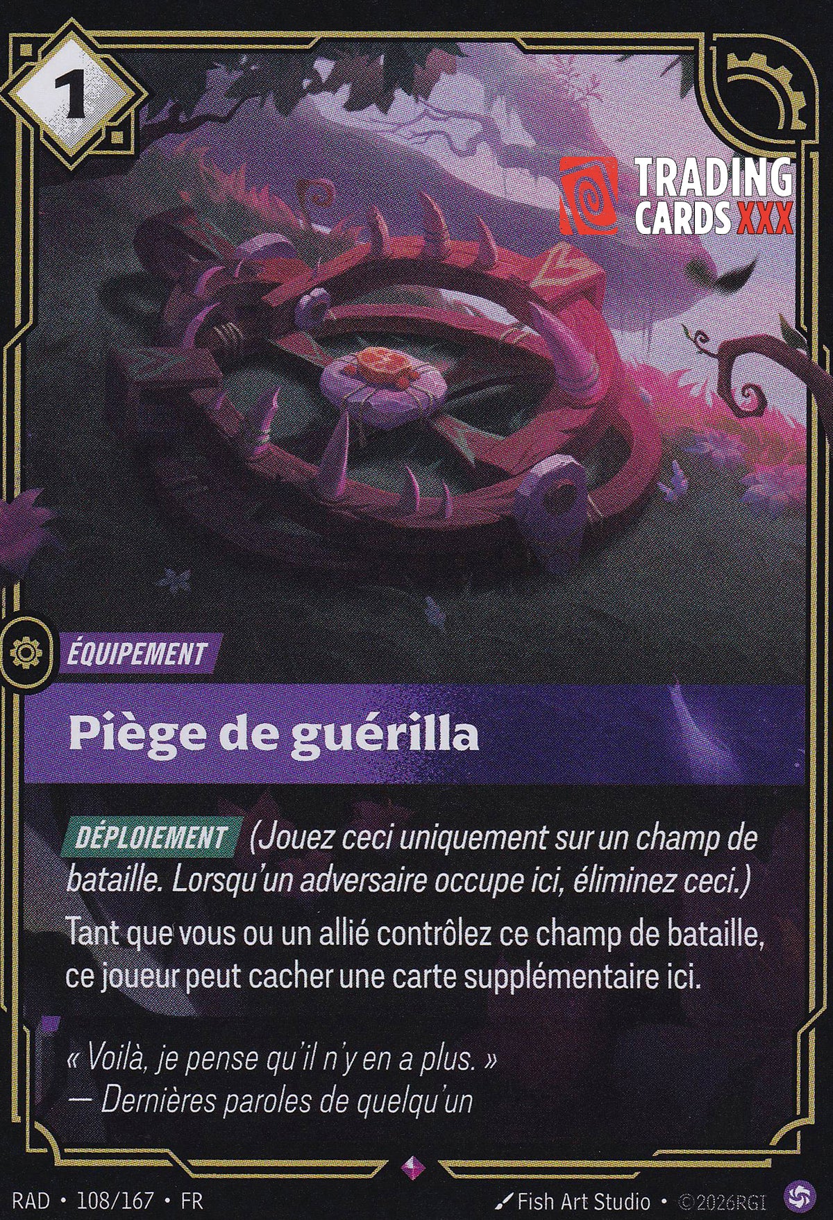 Riftbound - Piège de guérilla : R RAD-108/167 FR