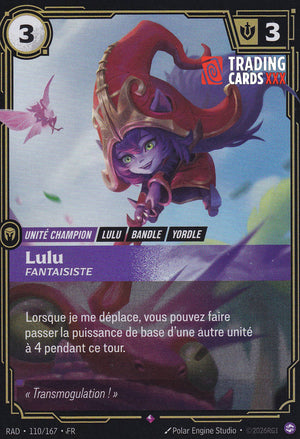 Riftbound - Lulu, Fantaisiste : R RAD-110/167 FR