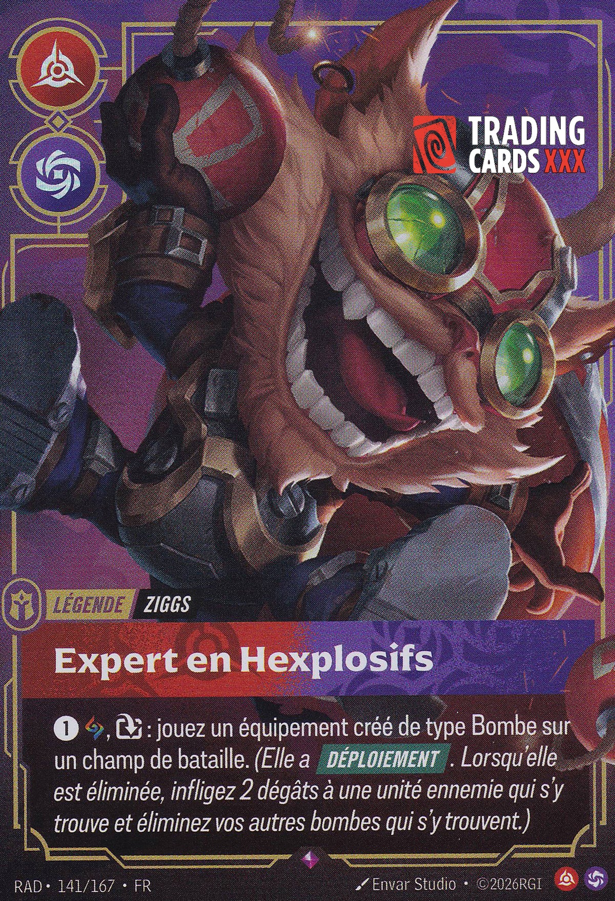 Riftbound - Ziggs, Expert en Hexplosifs : R RAD-141/167 FR