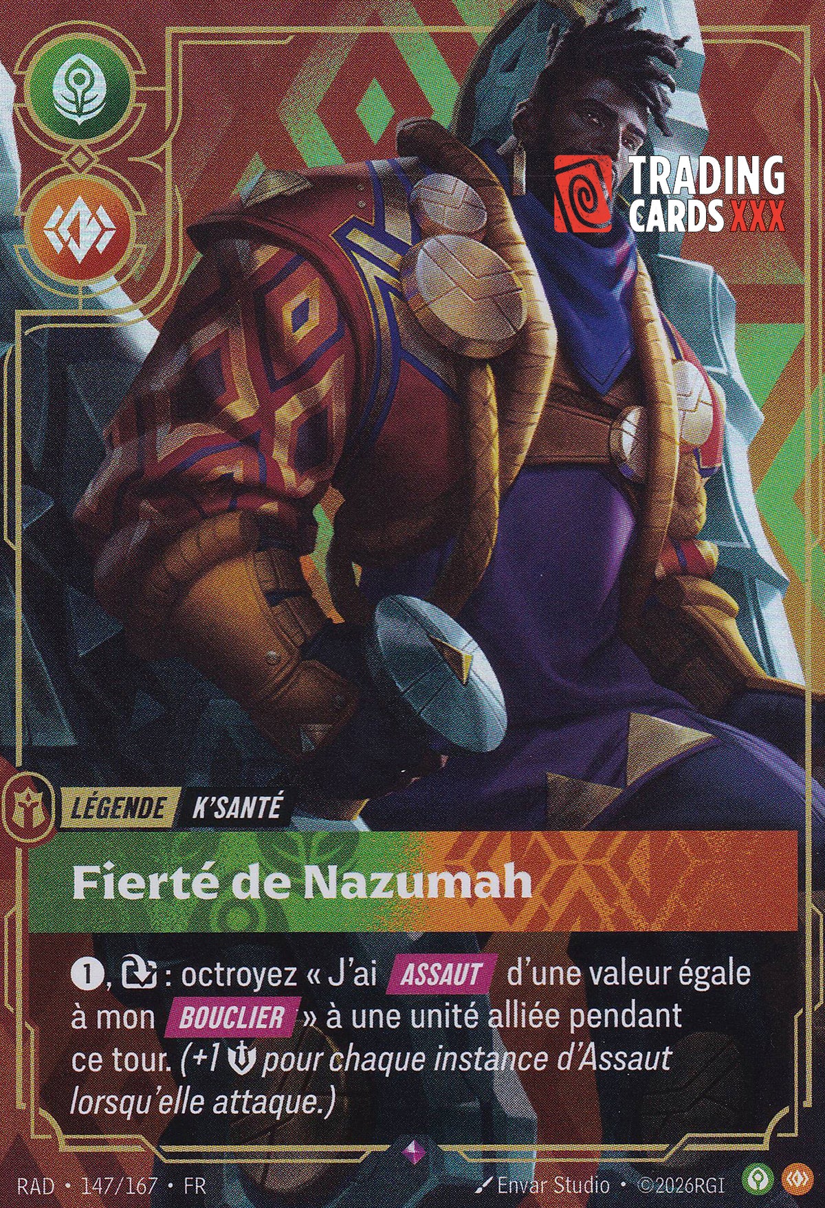 Riftbound - K'Santé, Fierté de Nazumah : R RAD-147/167 FR
