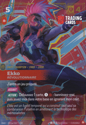 Riftbound - Ekko, Révolutionnaire : Alt SH RAD-021a/167 FR