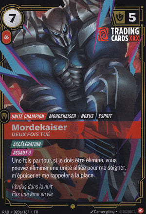 Riftbound - Mordekaiser, Deux fois tué : Alt SH RAD-020a/167 FR