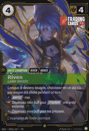 Riftbound - Riven, Lame brisée : Alt SH RAD-043a/167 FR