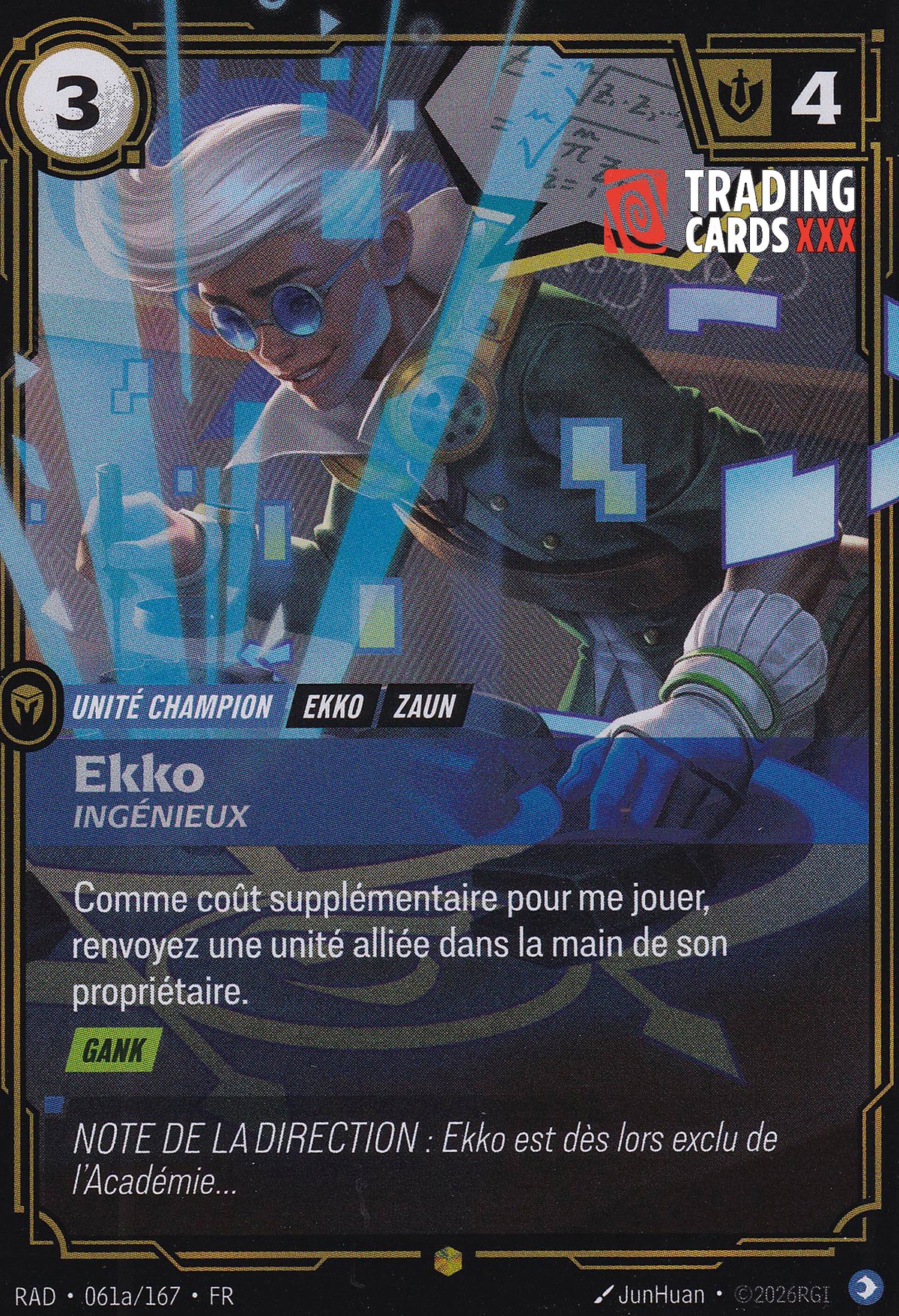 Riftbound - Ekko, Ingénieux : Alt SH RAD-061a/167 FR