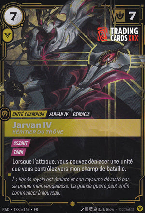 Riftbound - Jarvan IV, Héritier du trône : Alt SH RAD-133a/167 FR