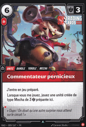 Riftbound - Commentateur pernicieux : UC RAD-009/167 FR