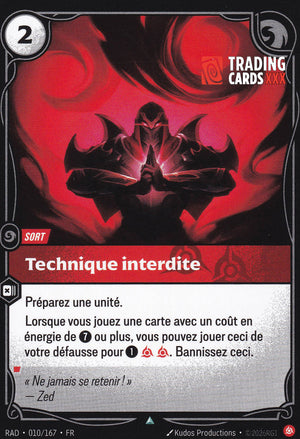 Riftbound - Technique interdite : UC RAD-010/167 FR