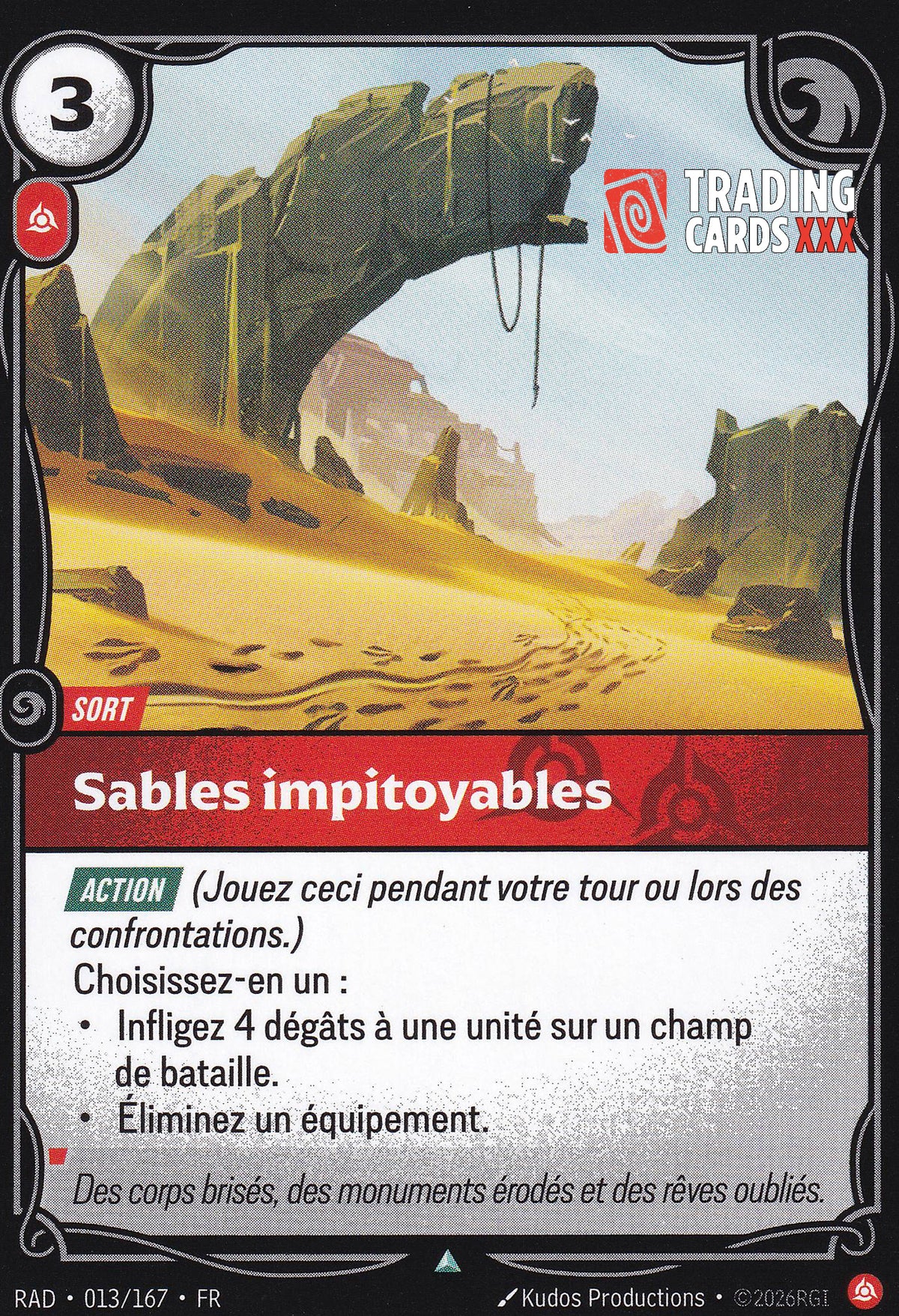 Riftbound - Sables impitoyables : UC RAD-013/167 FR