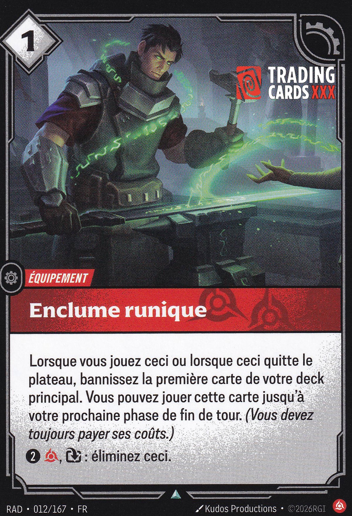 Riftbound - Enclume runique : UC RAD-012/167 FR