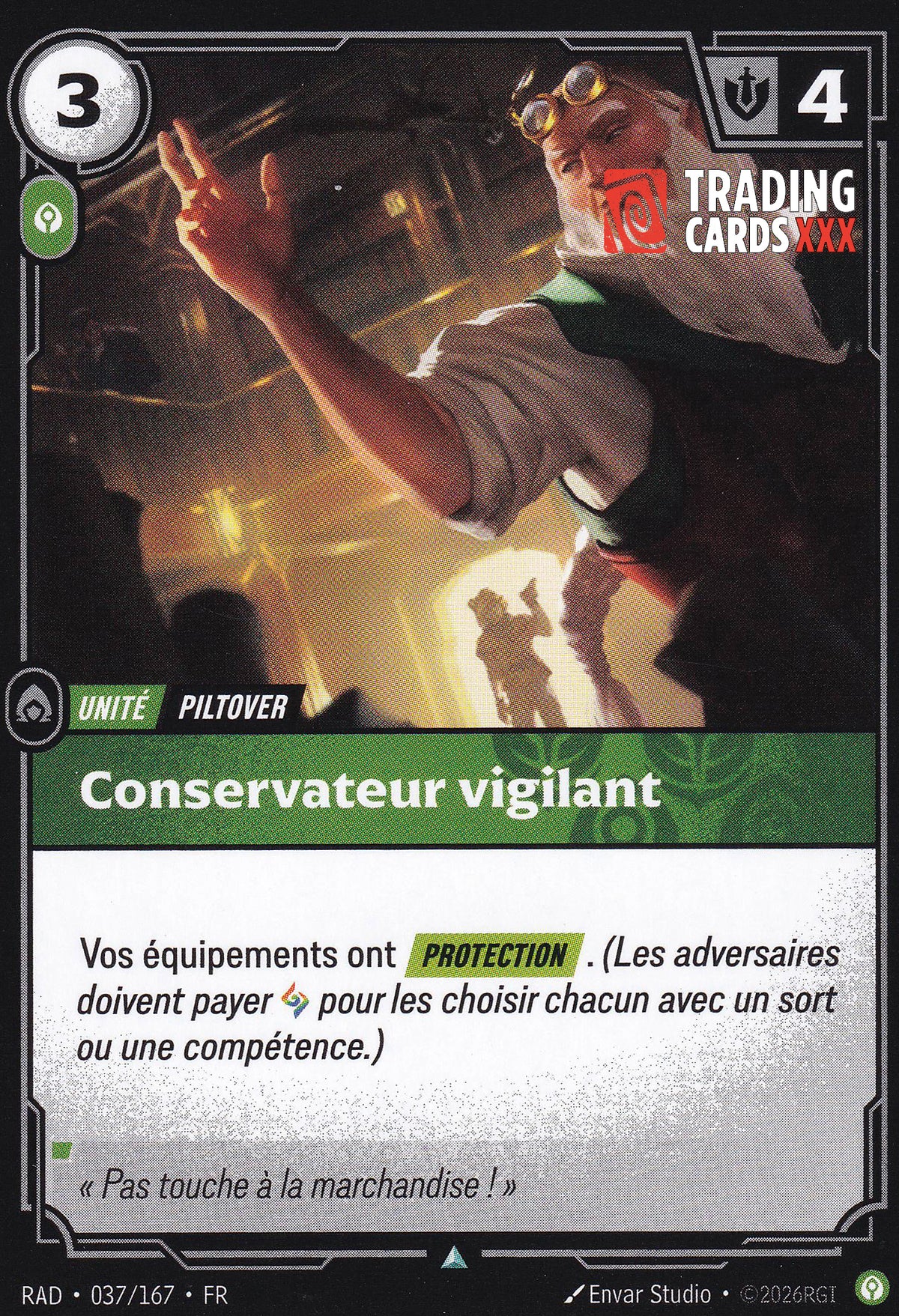 Riftbound - Conservateur vigilant : UC RAD-037/167 FR