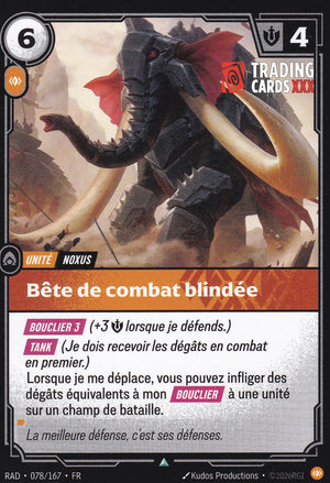 Riftbound - Bête de combat blindée : UC RAD-078/167 FR