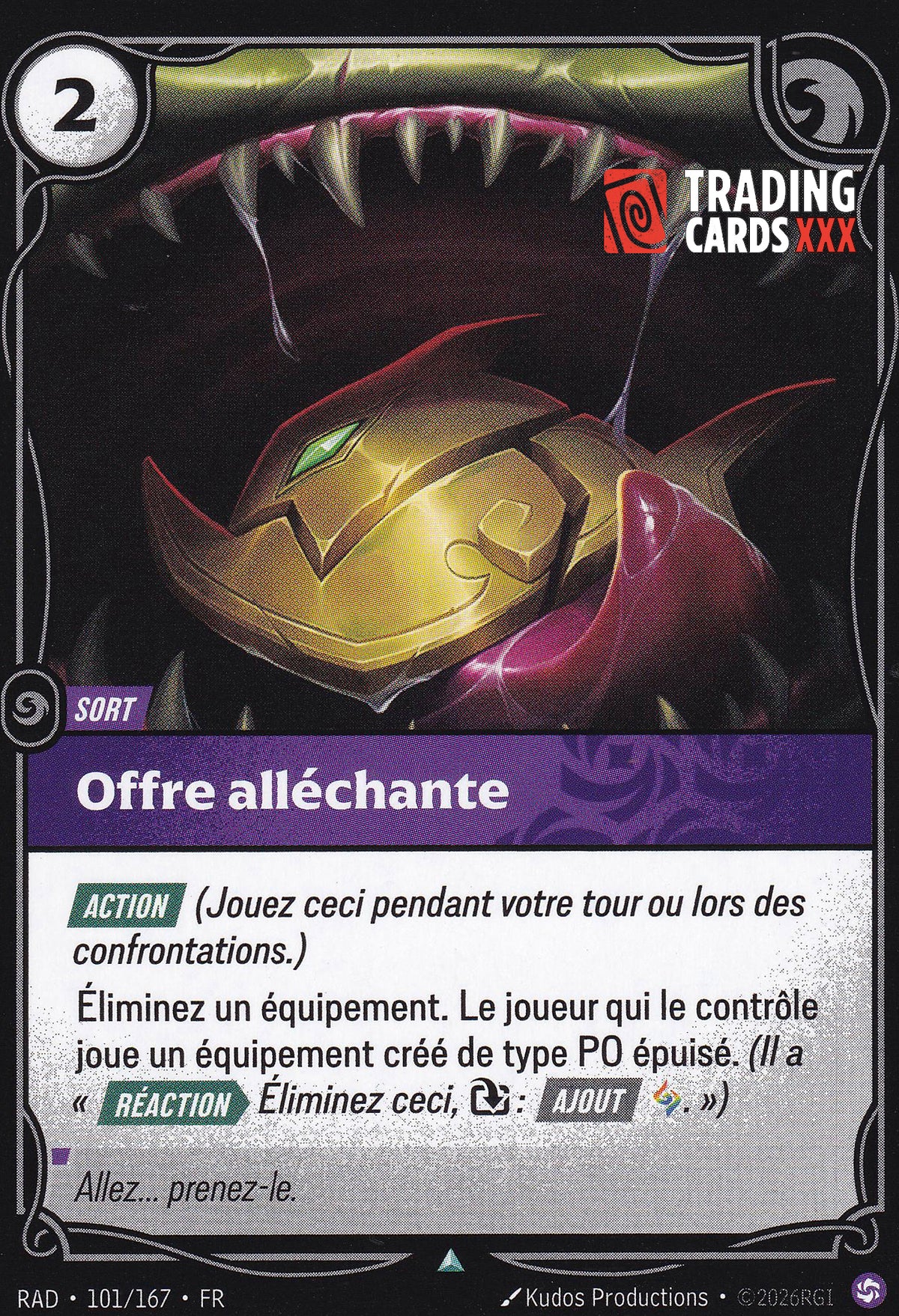 Riftbound - Offre alléchante : UC RAD-101/167 FR