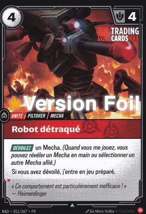 Riftbound - Robot détraqué : Foil UC RAD-011/167 FR