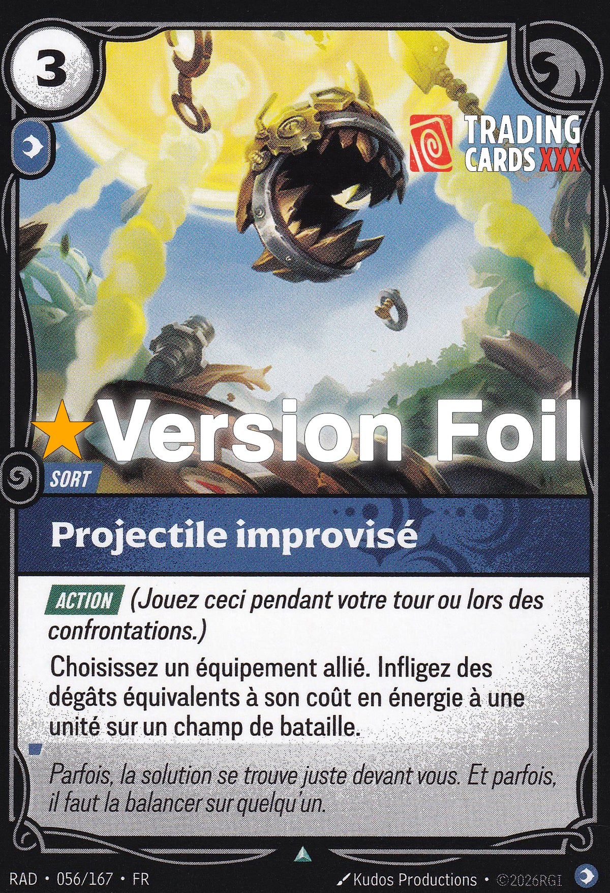 Riftbound - Projectile improvisé : Foil UC RAD-056/167 FR