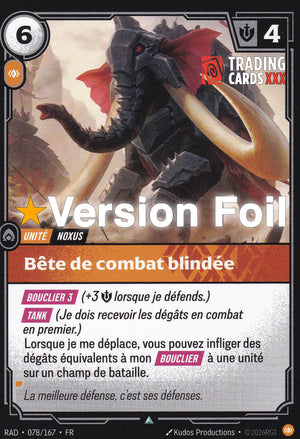 Riftbound - Bête de combat blindée : Foil UC RAD-078/167 FR