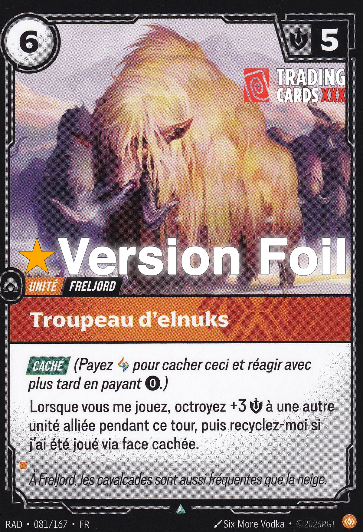 Riftbound - Troupeau d'elnuks : Foil UC RAD-081/167 FR