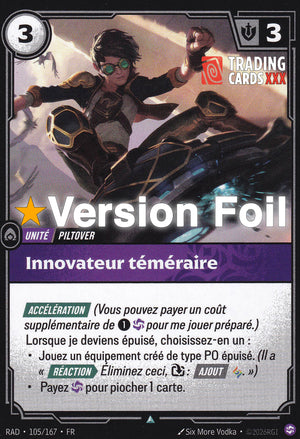 Riftbound - Innovateur téméraire : Foil UC RAD-105/167 FR