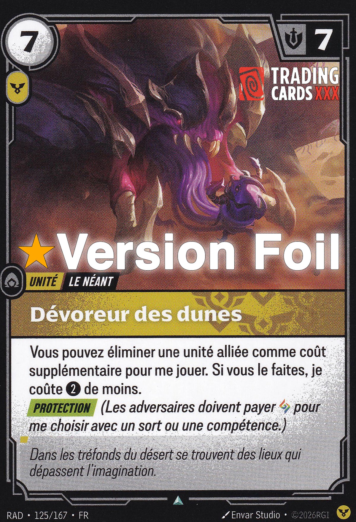 Riftbound - Dévoreur des dunes : Foil UC RAD-125/167 FR