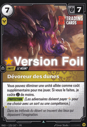 Riftbound - Dévoreur des dunes : Foil UC RAD-125/167 FR