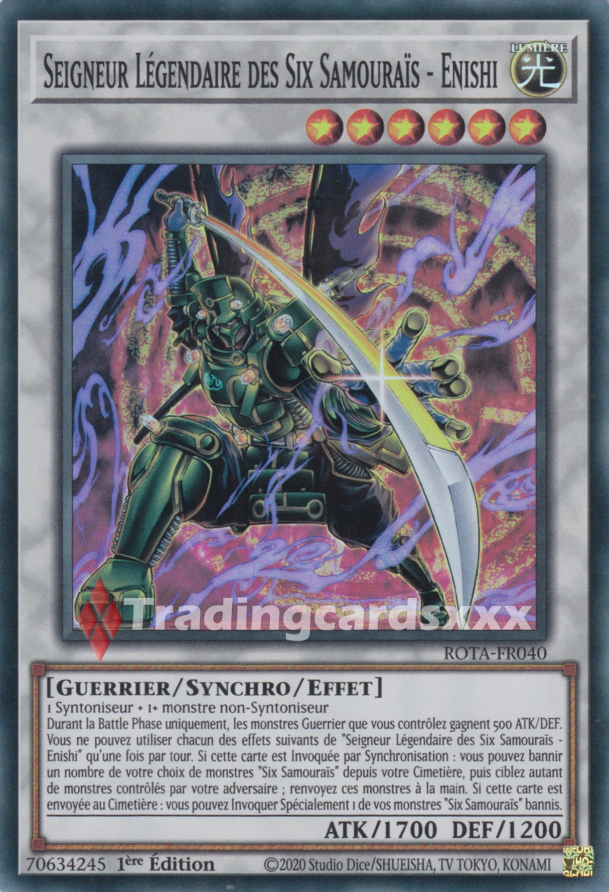 Yu-Gi-Oh! Seigneur Légendaire des Six Samouraïs - Enishi : SR ROTA-FR040