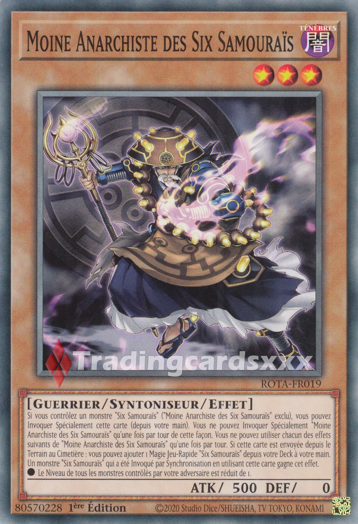 Yu-Gi-Oh! Moine Anarchiste des Six Samouraïs : C ROTA-FR019