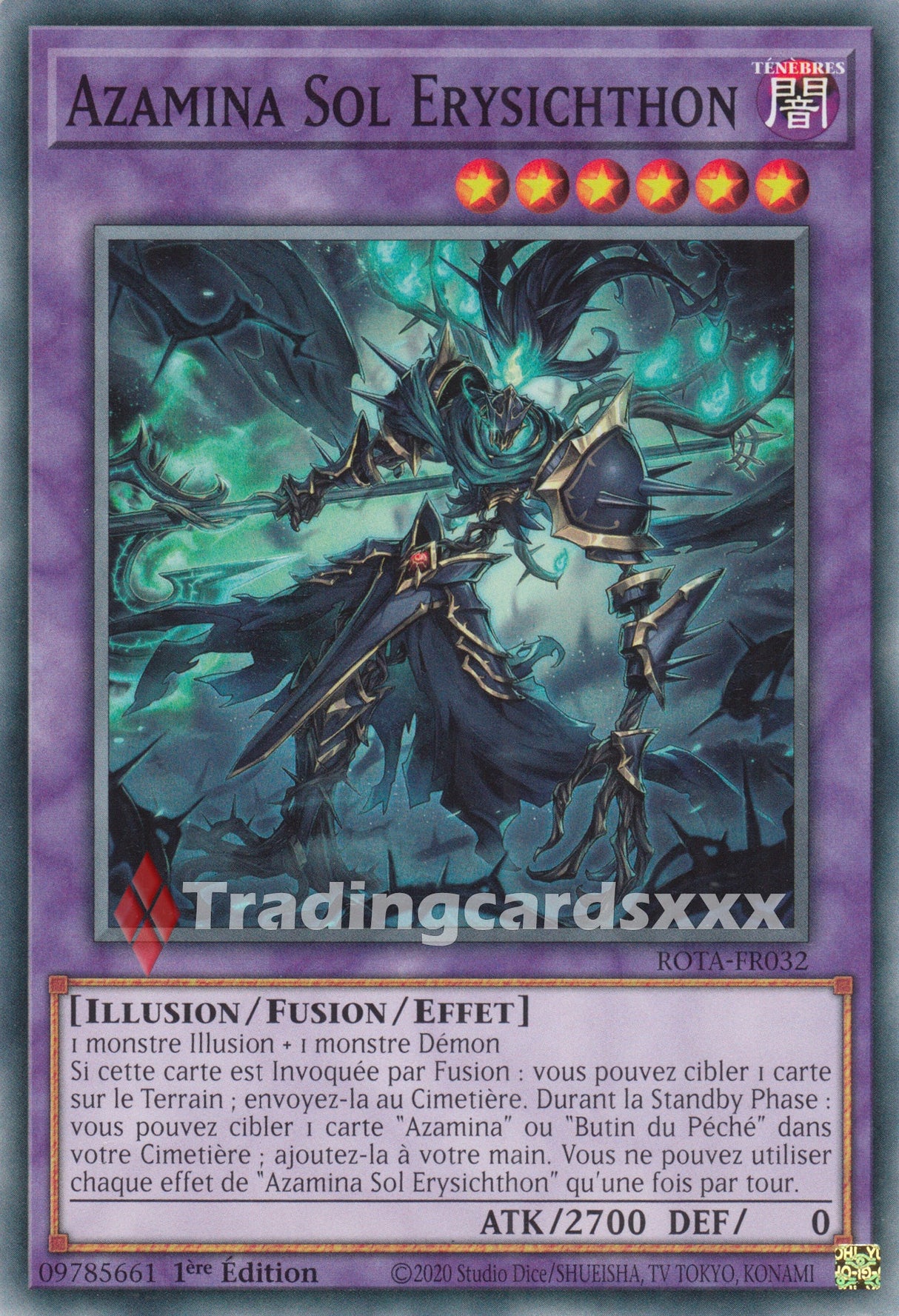 Yu-Gi-Oh! Azamina Sol Erysichthon : C ROTA-FR032