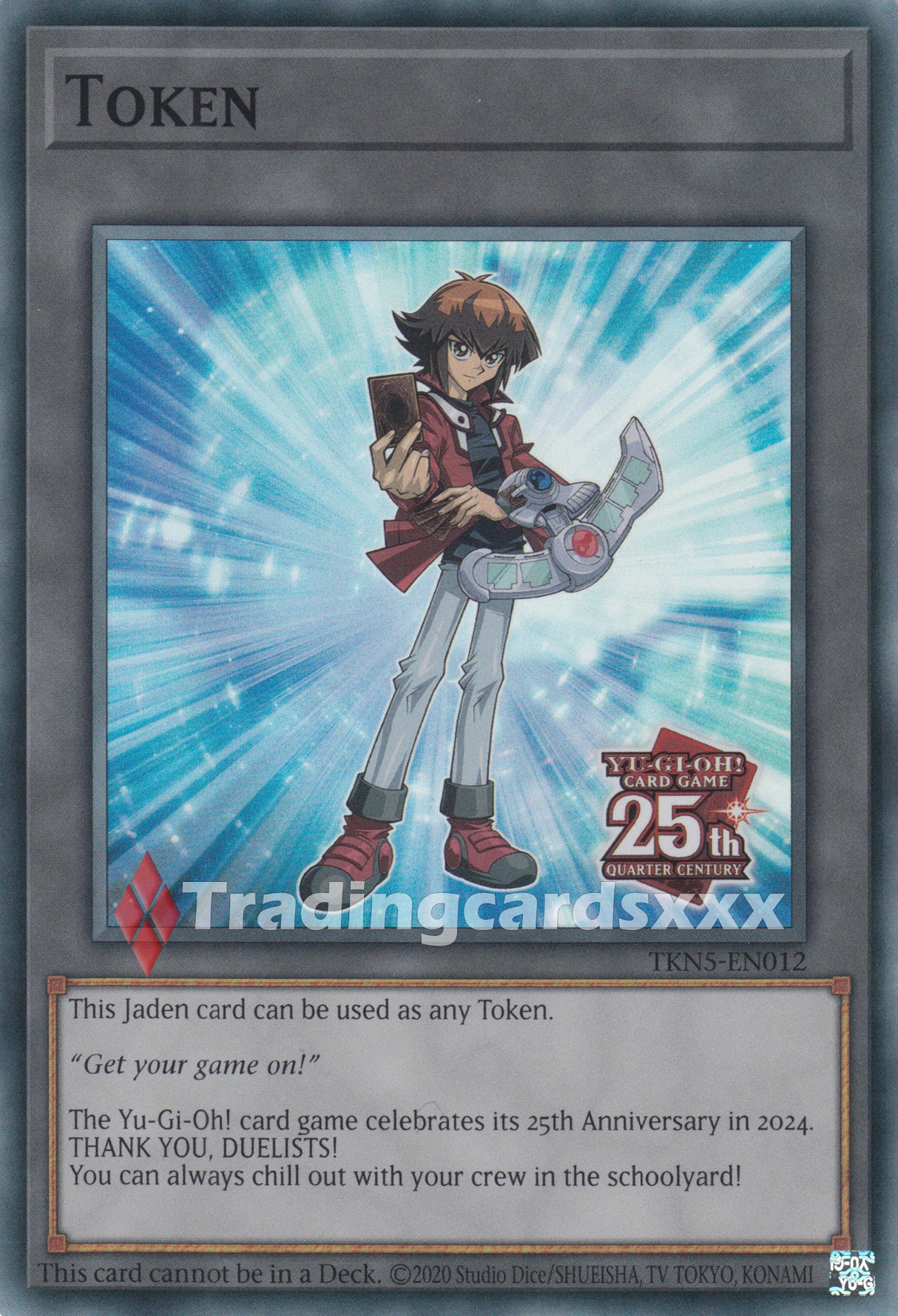 Yu-Gi-Oh! Token 25th Anniversary GX "Jaden Yuki" : SR ROTA / TKN5-EN012