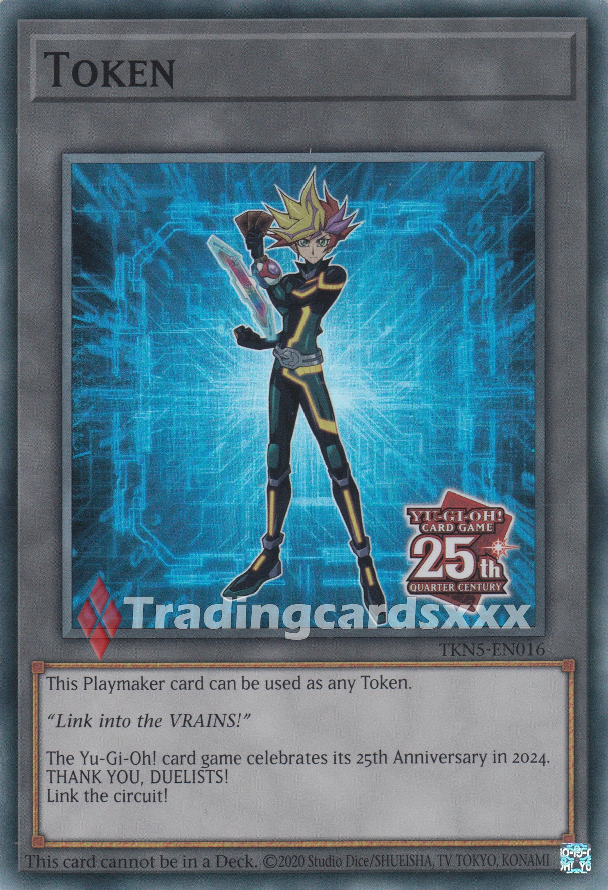 Yu-Gi-Oh! Token 25th Anniversary Vrains "Yusaku Fujiki" : SR ROTA / TKN5-EN016