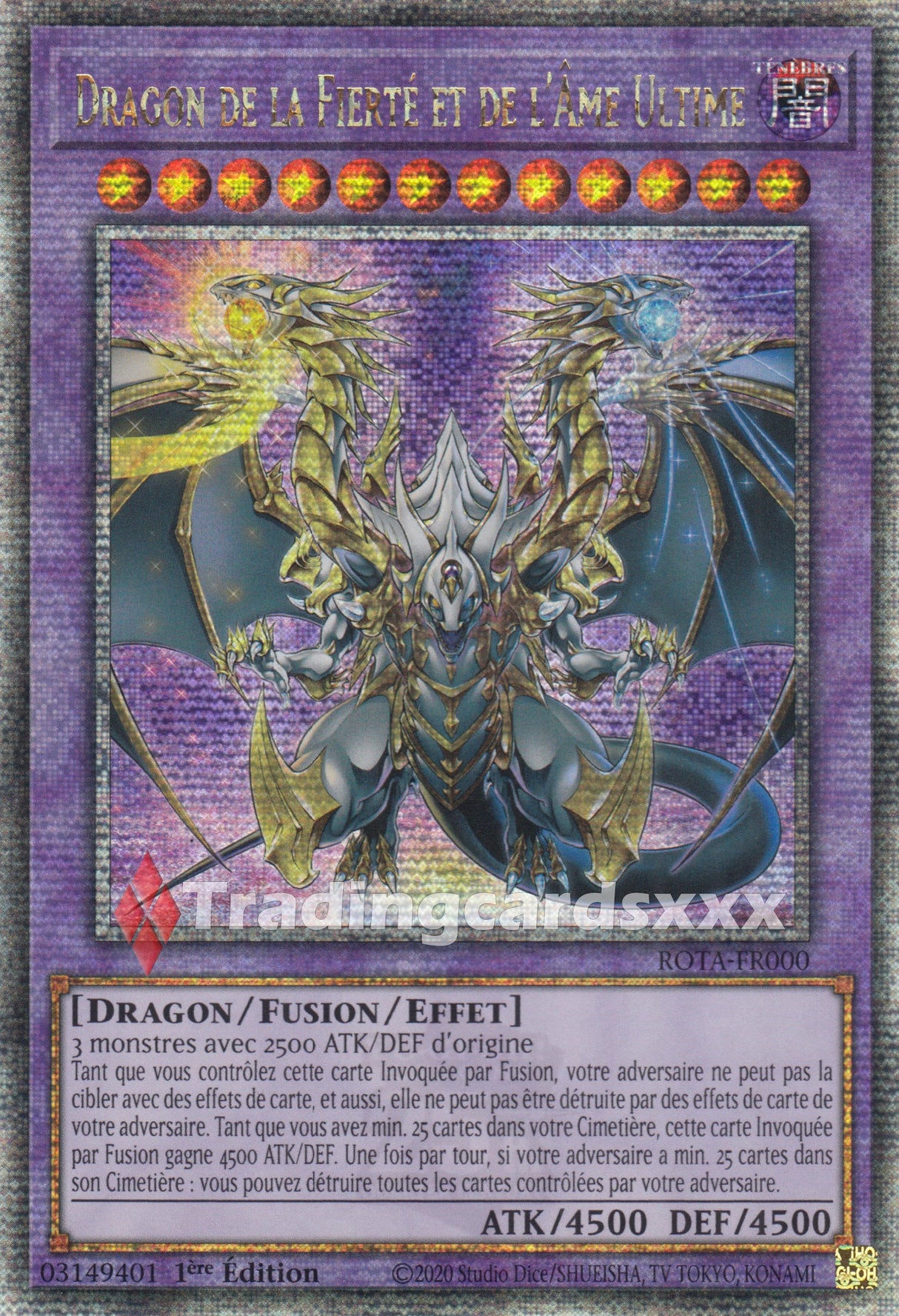 Yu-Gi-Oh! Dragon de la Fierté et de l'Âme Ultime : QCSE ROTA-FR000