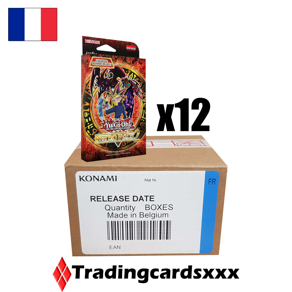 Yu-Gi-Oh! Carton de 12 packs de 3 boosters : Retro Pack 2