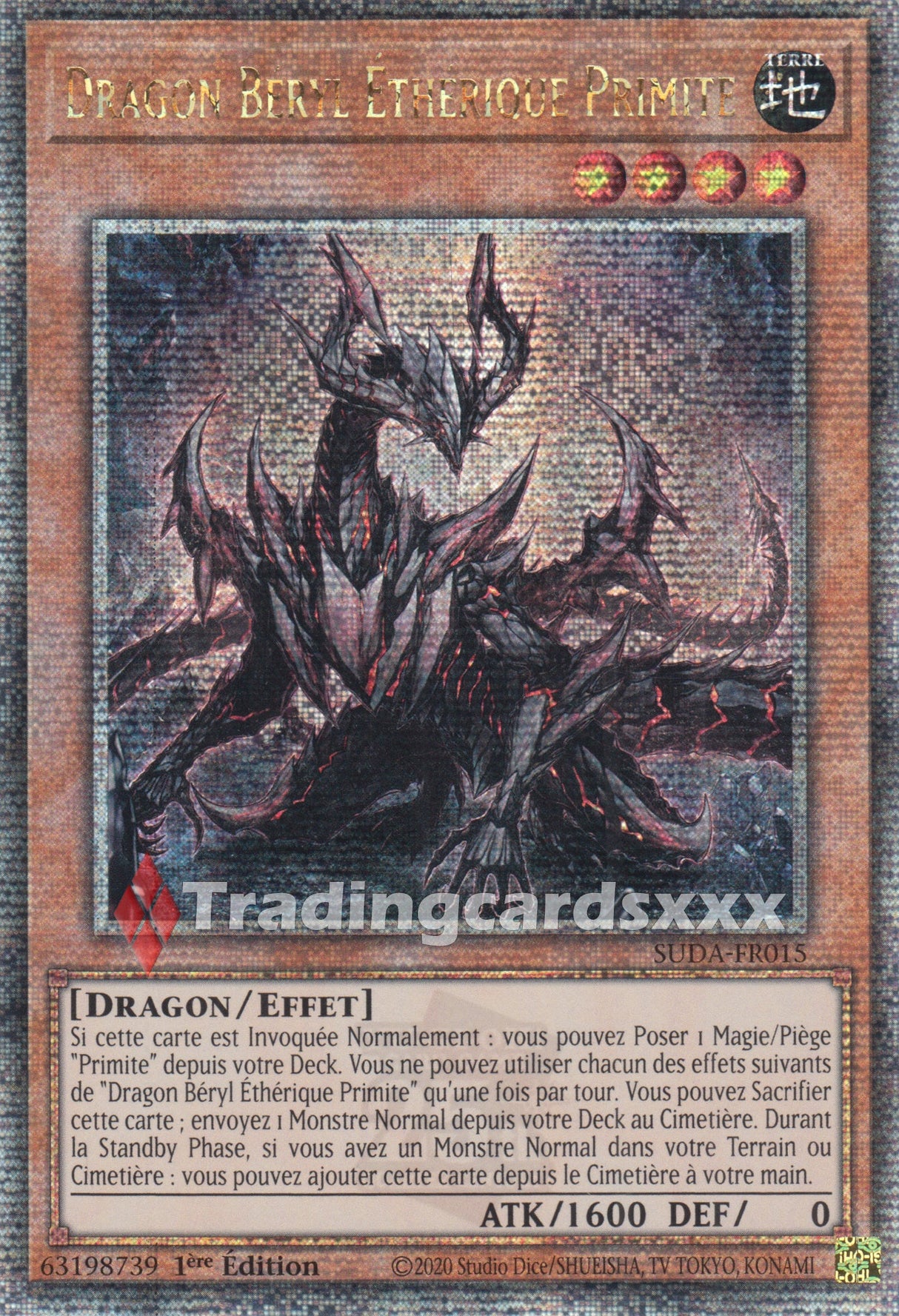 Yu-Gi-Oh! Dragon Béryl Éthérique Primite : QCSE SUDA-FR015